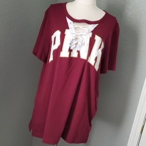 Maroon VS Pink T-shirt